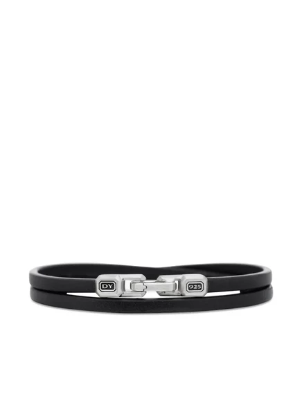 Браслет David Yurman Streamline, кожаный, серебристый