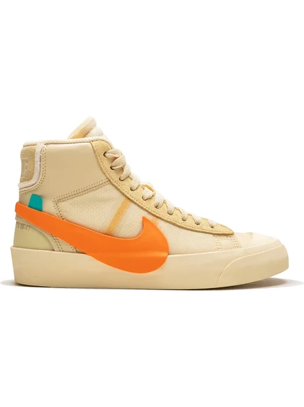 Кроссовки Nike x Off-White Blazer Mid, кремово-оранжевые