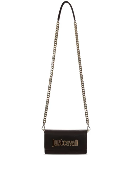 Женский клатч Just Cavalli с логотипом, черный