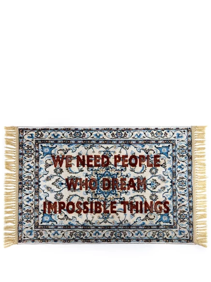 Ковер Seletti Burnt Carpet 120×80 см, красный