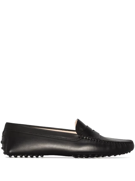 Женские мокасины Tod's Gommino с круглым носом, черные