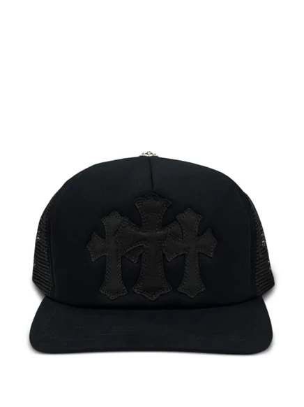 Мужская бейсболка-тракер Chrome Hearts с крестами, черная