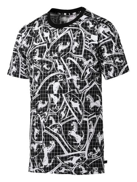 Футболка с принтом PUMA ferrari black