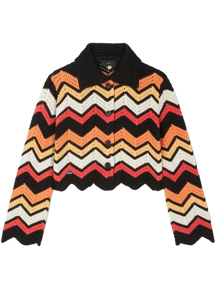 Женский кардиган Alanui Kaleidoscopic, черный