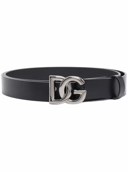 Мужской ремень Dolce & Gabbana с пряжкой DG, черный