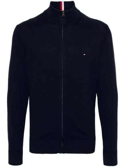 Мужская бомбер-куртка Tommy Hilfiger с логотипом, синяя