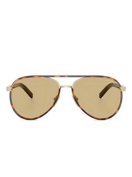 Солнцезащитные очки Prada Eyewear пилот, коричневые
