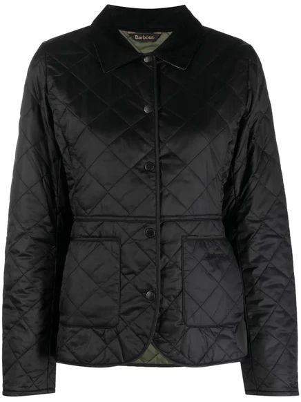 Женская стеганая куртка Barbour Deveron, черная