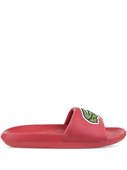 Мужские шлёпанцы Lacoste Croco, красные