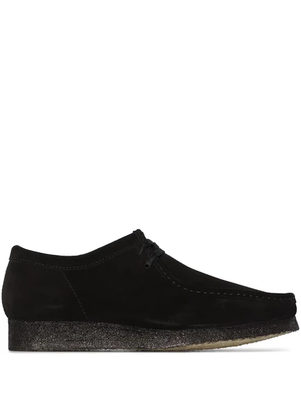 Туфли Clarks Originals Wallabee замшевые, черные