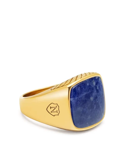Мужское кольцо-печатка Nialaya Jewelry, золотистое