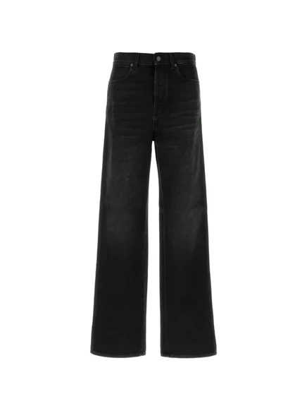 Мужские джинсы Gucci с отделкой Web, черные