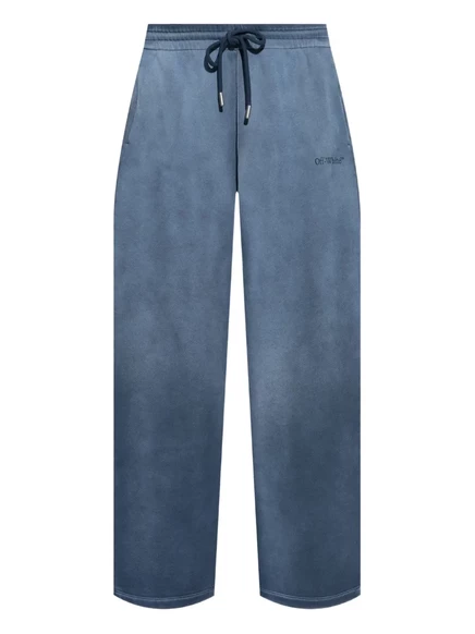 Мужские спортивные штаны Off-White на кулиске, синие
