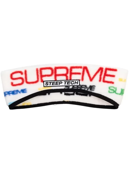Унисекс повязка supreme x the north face tech, белая
