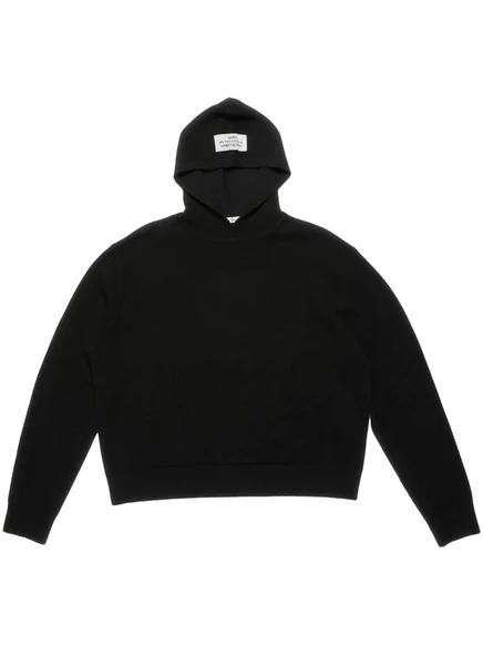 Мужское худи Acne Studios с аппликацией, черное