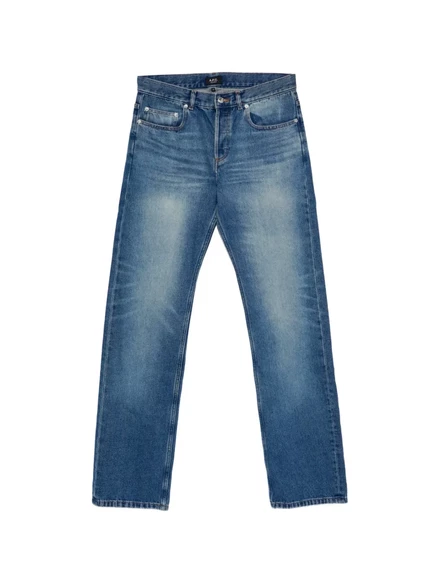 Мужские джинсы A.P.C. Rescue прямого кроя, синие