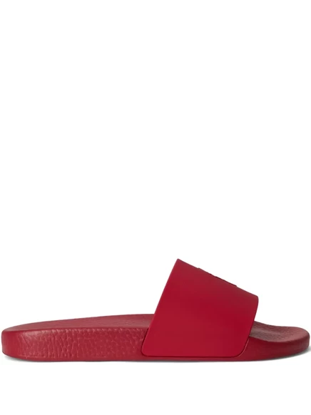 Мужские шлепанцы Polo Ralph Lauren с логотипом, красные