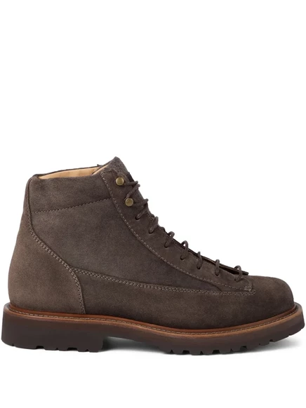 Замшевые походные ботинки Brunello Cucinelli brown