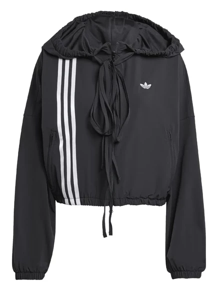 Женская худи Adidas Three-Stripes, черная