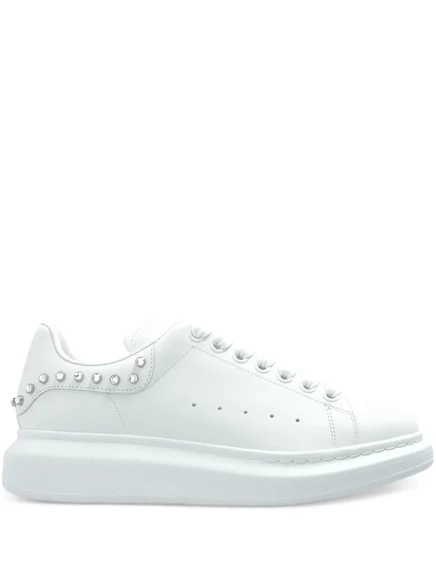 Женские кроссовки Alexander McQueen с шипами, белые
