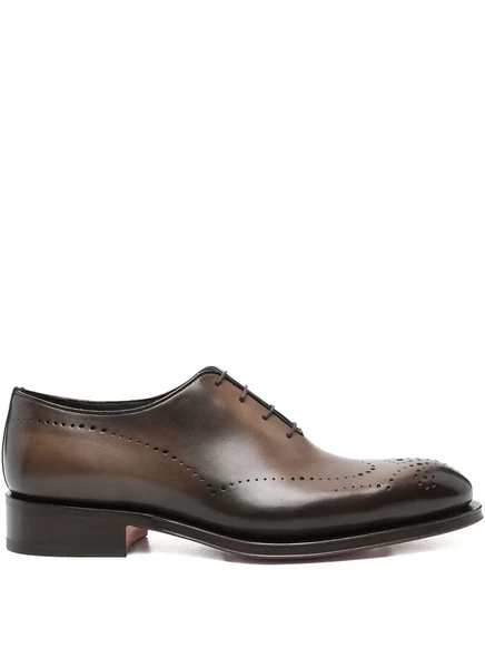 Мужские оксфорды Santoni Carter, коричневые