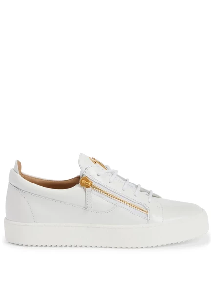 Кроссовки с низким верхом от Giuseppe Zanotti Frankie на молнии white