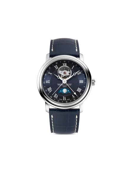 Мужские часы Frederique Constant Heart Beat Moonphase 40 мм, синие