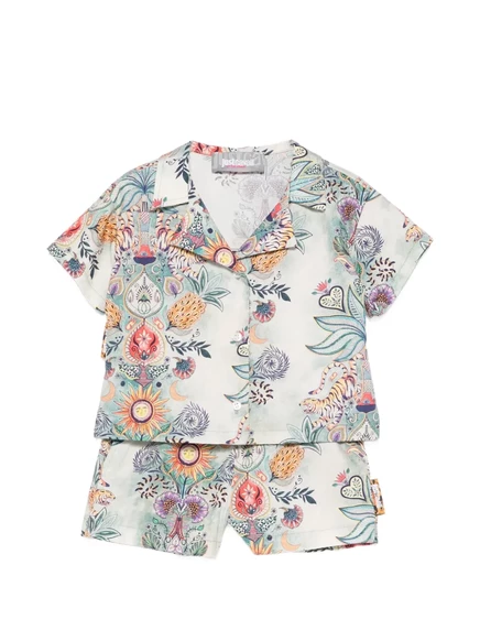 Комплект для мальчика Just Cavalli шорты и рубашка, зелёный