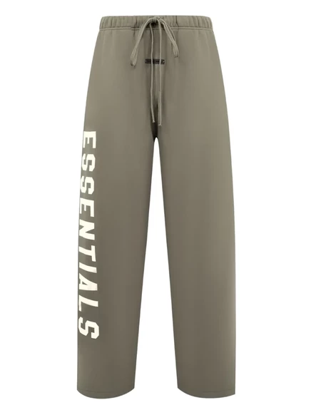 Спортивные брюки из флиса с завязками FEAR OF GOD ESSENTIALS Lounge grey