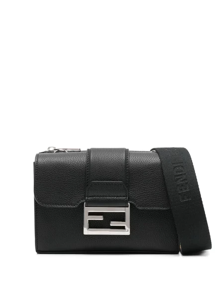 Мужская сумка-мессенджер Fendi Double Baguette, черная