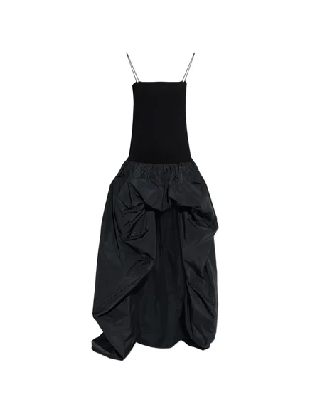 Женское платье Stella McCartney асимметричное макси, черное