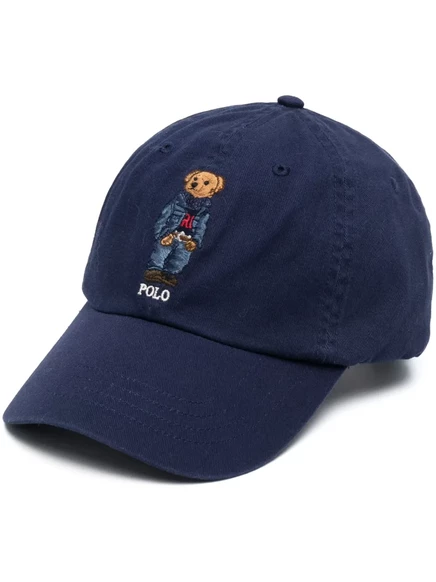 Мужская кепка Polo Ralph Lauren Polo Bear хлопковая, синяя