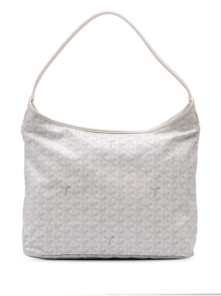 Сумка через плечо Goyardine Boheme Hobo, бывшая в употреблении в 2023 году white
