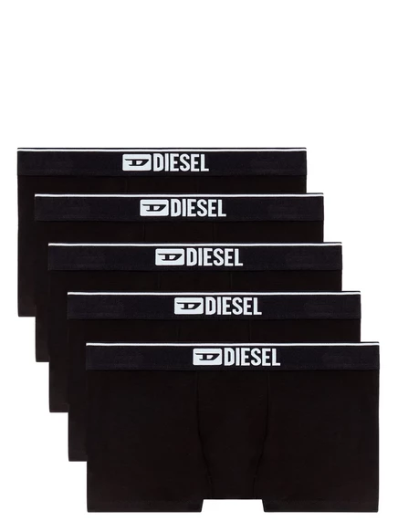 Мужские боксеры diesel umbx-damienfivepack из стрейч-хлопка, черные