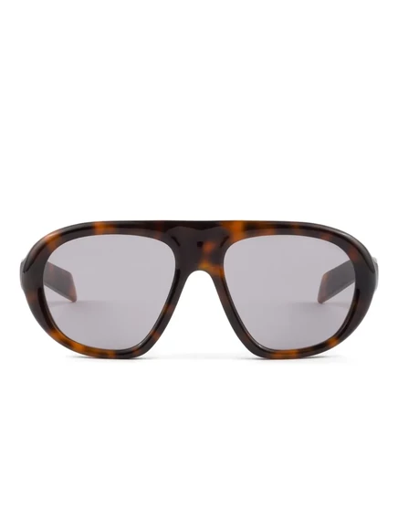 Женские солнцезащитные очки Prada Eyewear пилот, коричневые