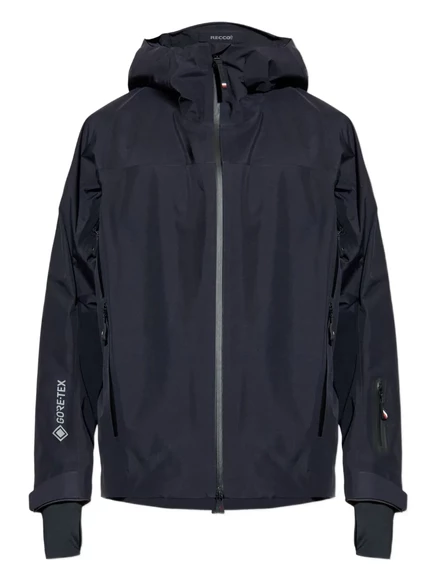 Лыжная куртка Moncler Grenoble Hinterburgs на молнии с капюшоном blue