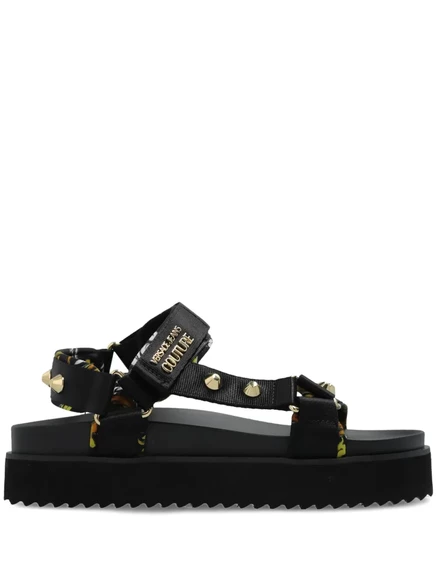 Женские сандалии Versace Jeans Couture с шипами, черные