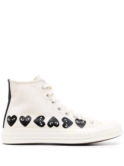 Высокие кроссовки Comme Des Garçons Play x Converse Chuck 70 neutrals