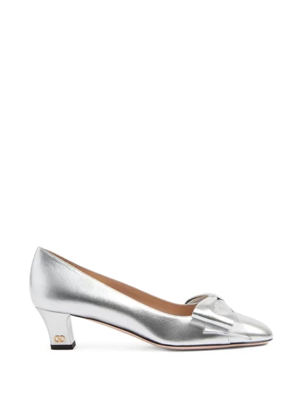 Женские туфли Valentino Garavani Bowow 45 мм, серебристые