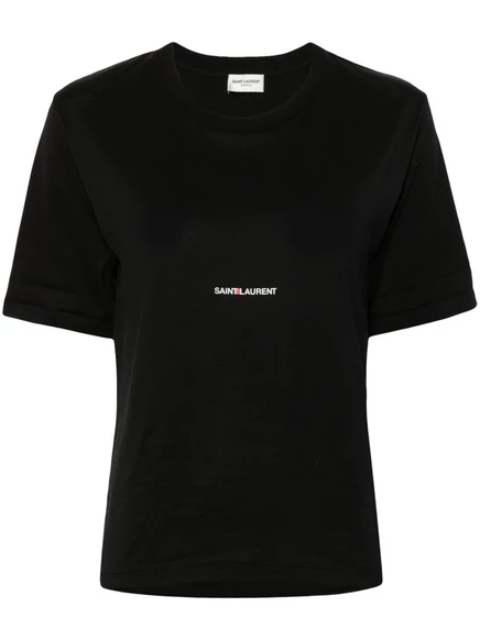 Футболка с логотипом Saint Laurent black