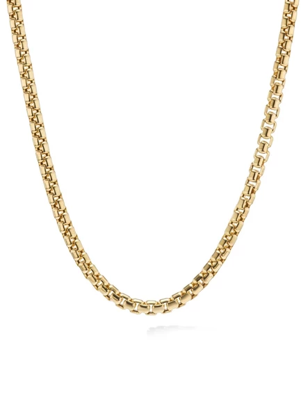 Мужская цепочка David Yurman Box Chain 2,7 мм, 18K, желтая