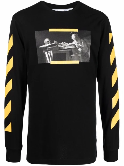 Мужской лонгслив Off-White Caravaggio, черный