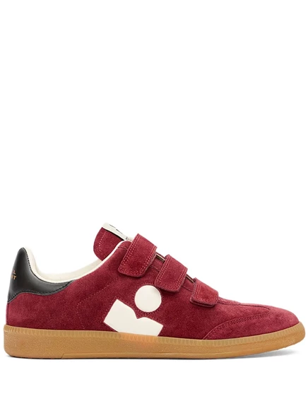 Замшевые кроссовки ISABEL MARANT Beth с сенсорным ремешком red