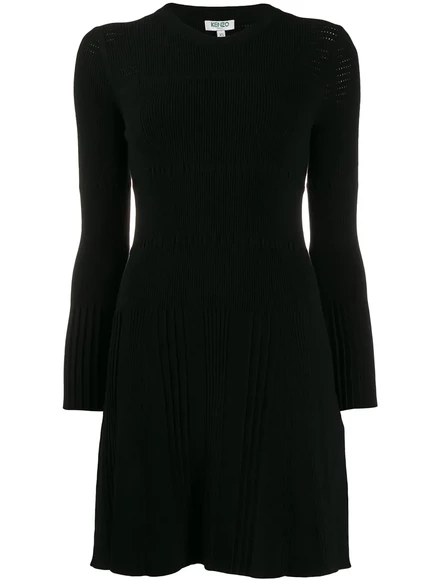 Ажурное трикотажное платье от Kenzo  black