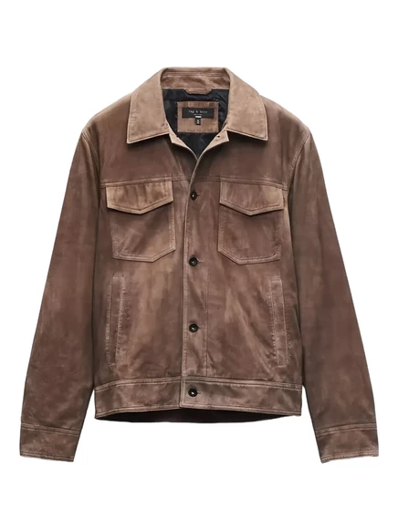 Мужская замшевая куртка Rag & Bone, коричневая
