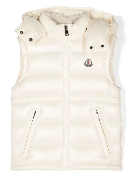 Детская пуховая безрукавка Moncler Enfant Ania, белая