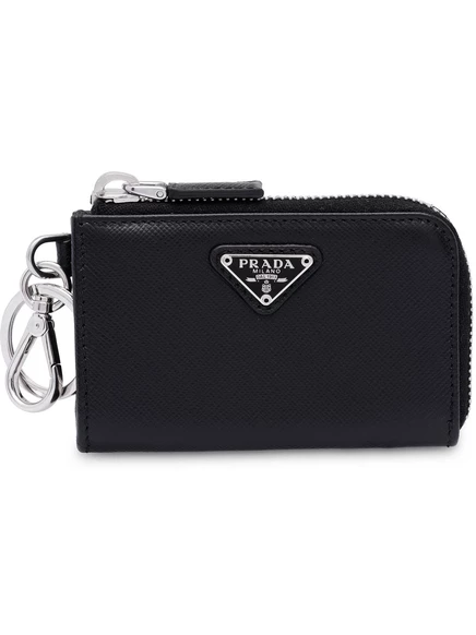 Мужской кошелек Prada Saffiano Pouch Key Trick, черный