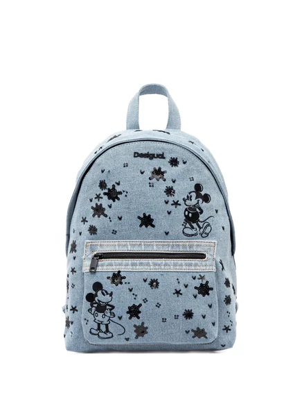 Рюкзак Desigual x Mickey Mouse, джинсовый, синий