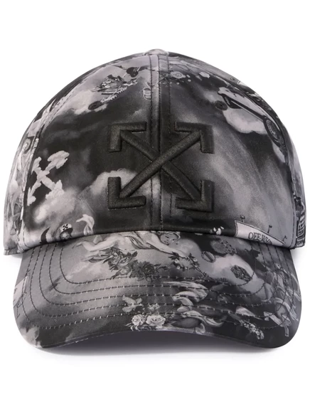 Мужская бейсболка Off-White Fresco, черная