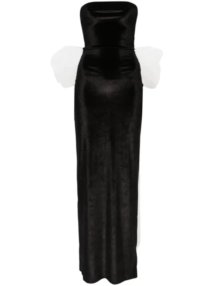 Женское платье Atu Body Couture с бантом, чёрно-белое